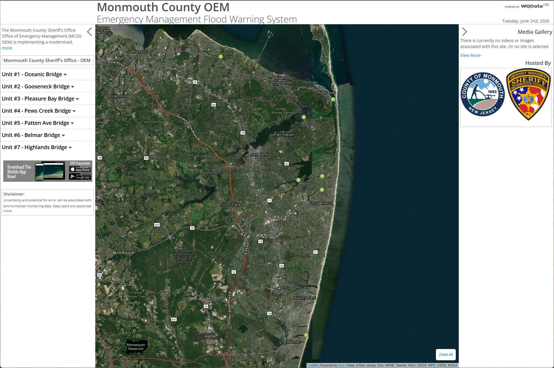 WQDataLive Map Screenshot